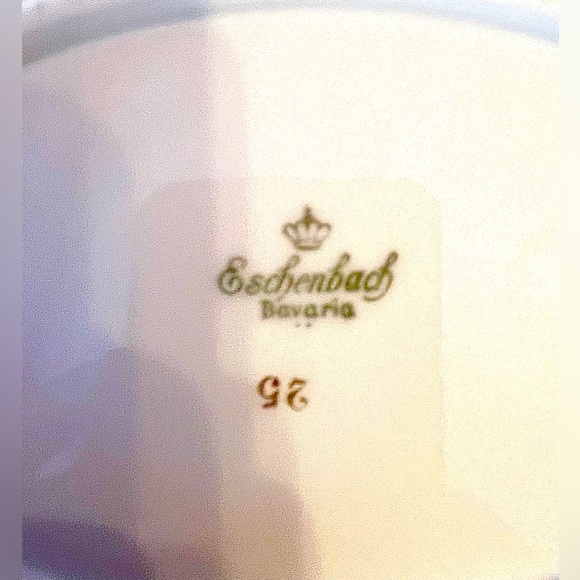 RARE MED Eschenbach Baronet style Bavarian China Pa tern Floral Oval Platter - Picture 5 of 11